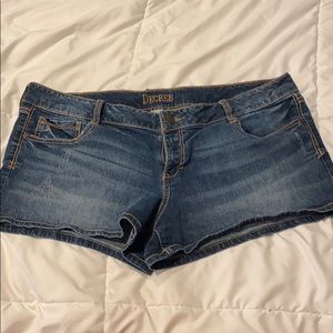 Blue jean shorts